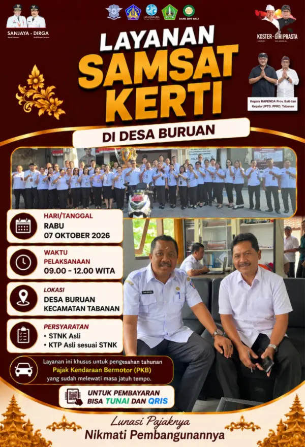 PENYEBARAN INFORMASI LAYANAN SAMSAT KERTI DI BURUAN